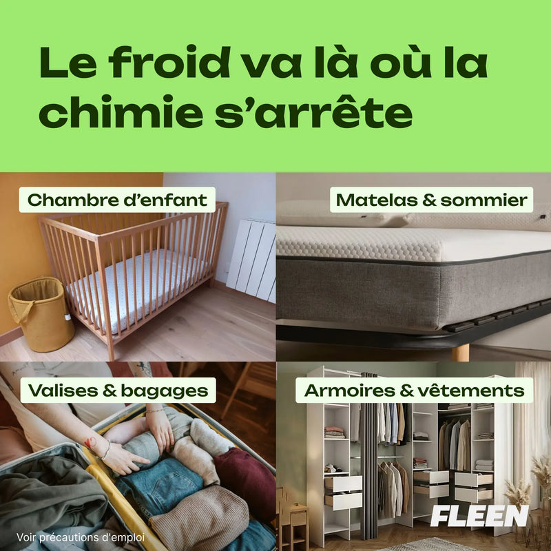bombe de froid cryo punaise de lit périmètre