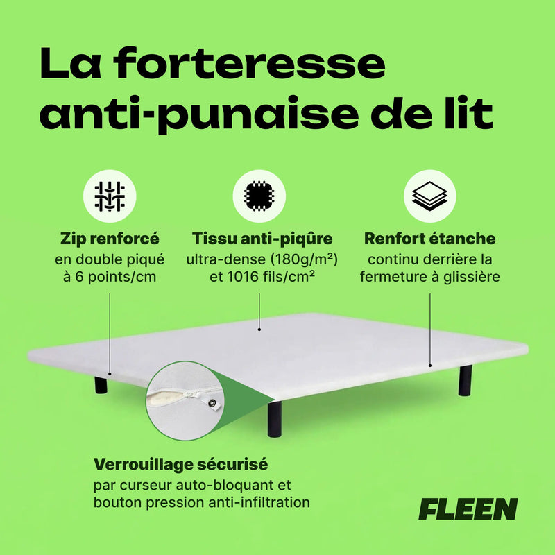 housse sommier à lattes anti-punaise de lit technologie