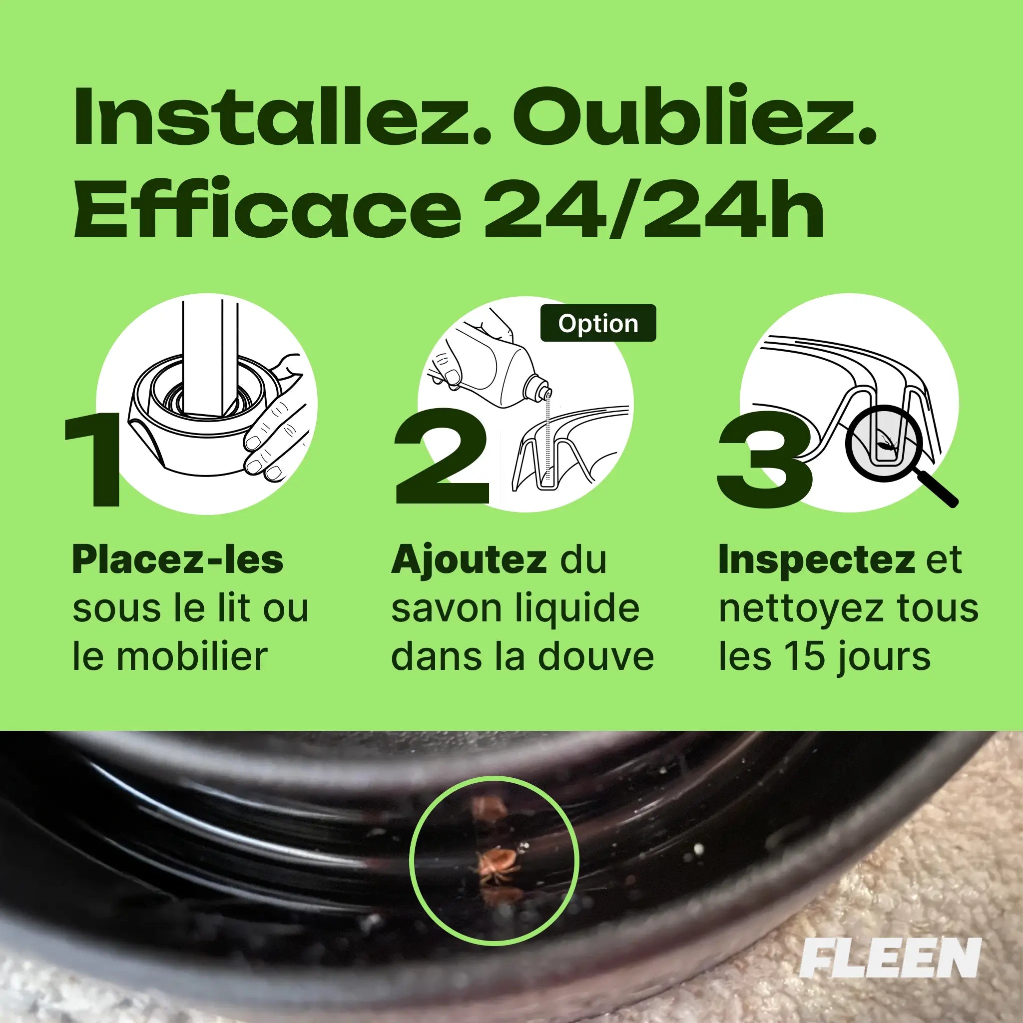 piège intercepteur punaise de lit utilisation