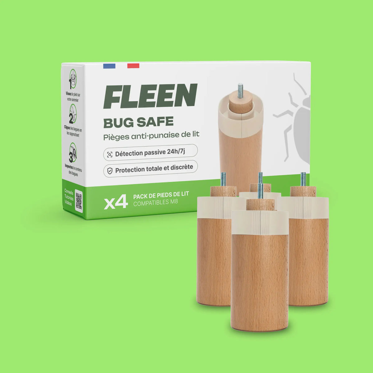 piège pied de lit punaise de lit bugsafe