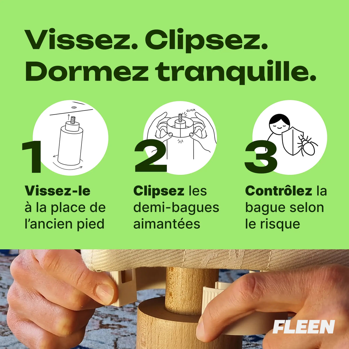 piège pied de lit anti punaise de lit utilisation