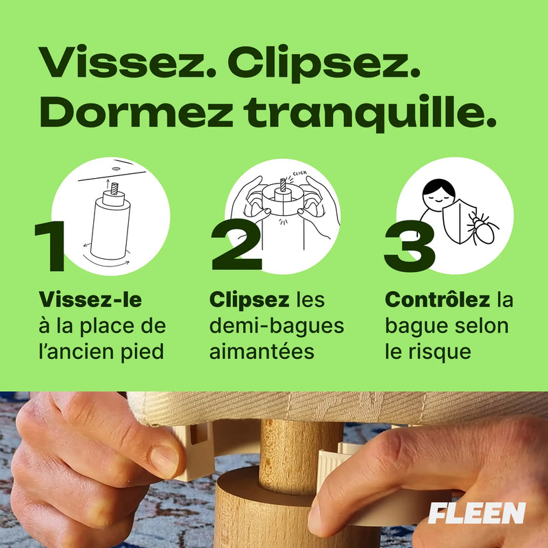 piège pied de lit anti punaise de lit utilisation
