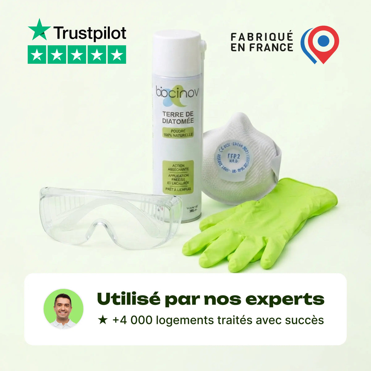 spray terre de diatomée punaise de lit pack