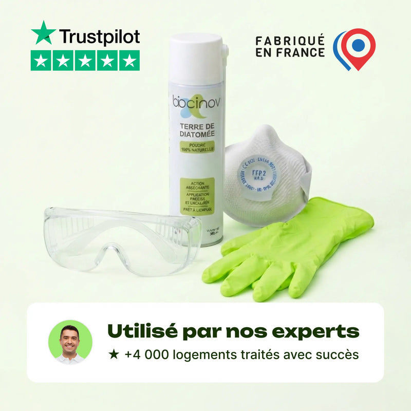 spray terre de diatomée punaise de lit pack